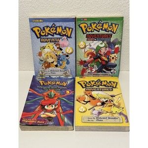 Pokémon Adventures Manga Books 3 4 7 22 Paperback Lot of 4 Viz Media English